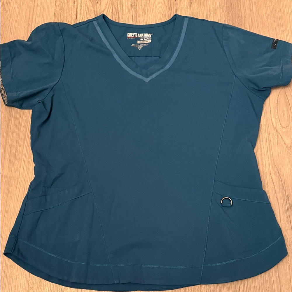 Grey's Anatomy Women's Teal Short Sleeve Top
